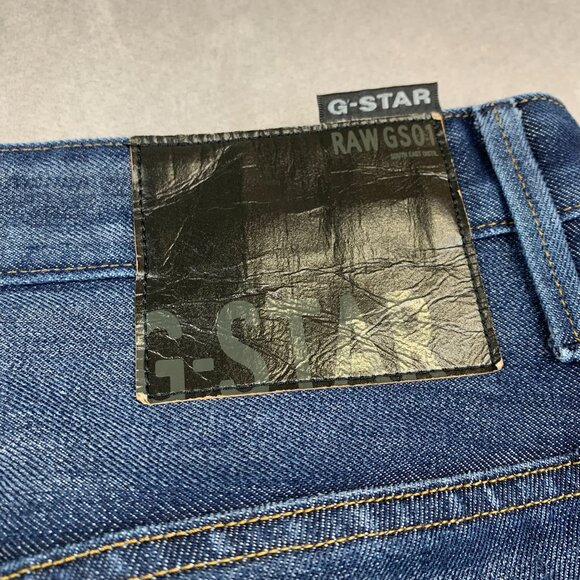 G Star Raw Mens Pants 31 Blue Denim Jeans Arc Slim Tapered Dark Wash 31x29 - Picture 15 of 16